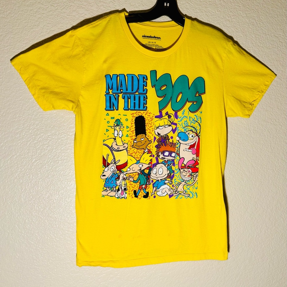 Nickelodeon Tee Shirt Women’s size L 90’s graphic cartoon characters tee Nick